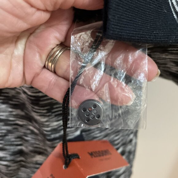 Missoni For Target Polo Dress Size M Black Space Dye Designer 70s Inspired NWT - Picture 7 of 13